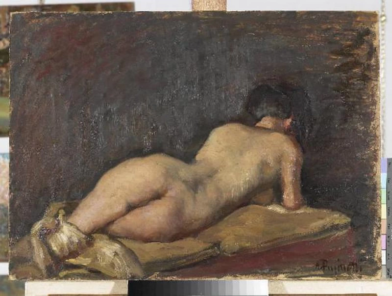  181-Studio di nudo-Sistema Museale Montichiari Musei. Civica Pinacoteca Antonio e Laura Pasinettii-2 